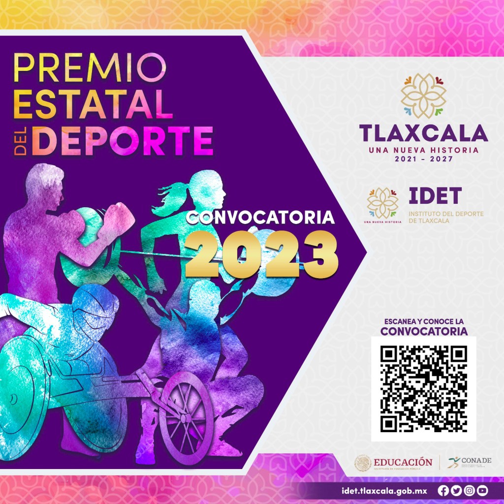 CONVOCA IDET A INSCRIBIRSE AL PREMIO ESTATAL DEL DEPORTE&nbsp;2023